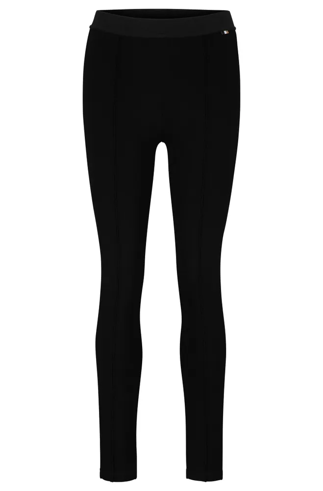 Legging Slim Fit en jersey stretch avec taille à logos