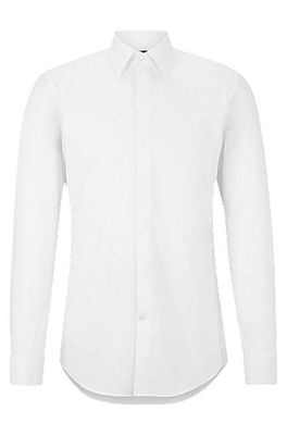 Chemise habillée Slim Fit en coton stretch facile à repasser