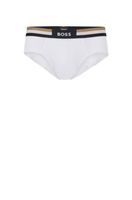 Slip en coton mélangé avec taille à rayures emblématiques