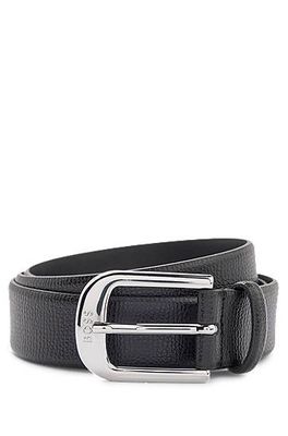 Ceinture en cuir italien avec boucle logo