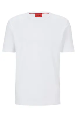 T-shirt Regular Fit en coton Pima à logo contrastant