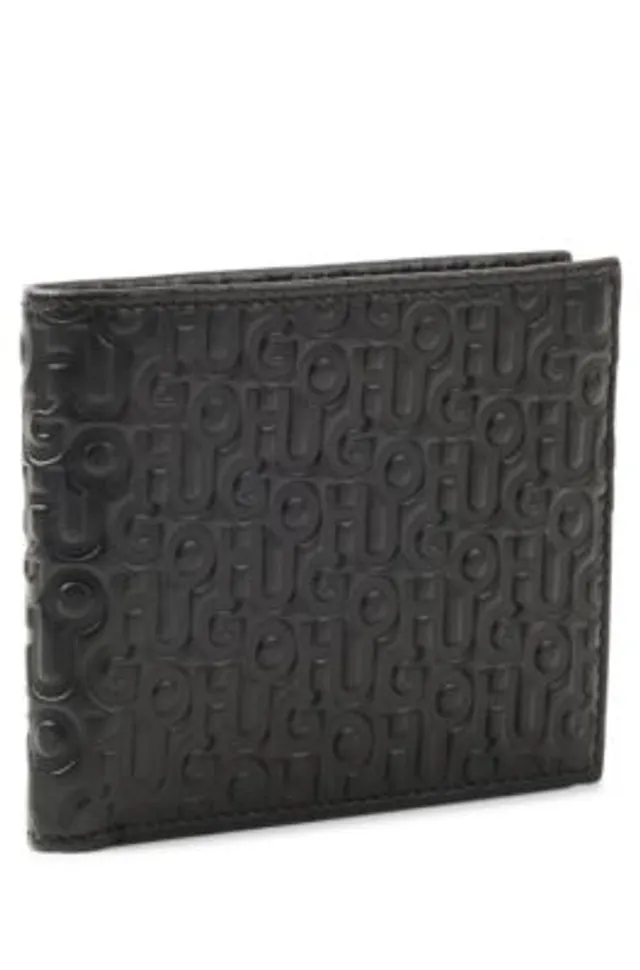 BOSS Matte-leather wallet with embossed logo and polished hardware |  Yorkdale Mall