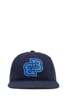 Casquette en coton mélangé à double monogramme