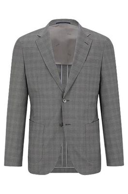 Costume Slim Fit en laine mélangée à carreaux