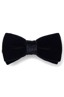 Nœud papillon en velours de pur coton à fermeture facile