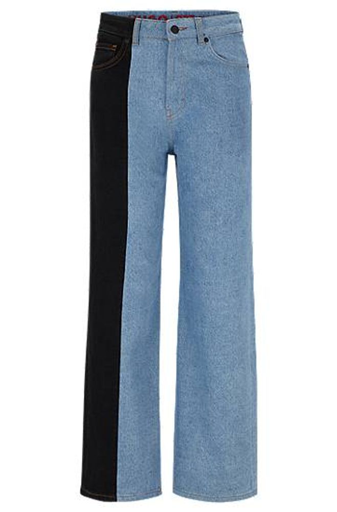 Jean large Modern Fit à empiècement contrastant
