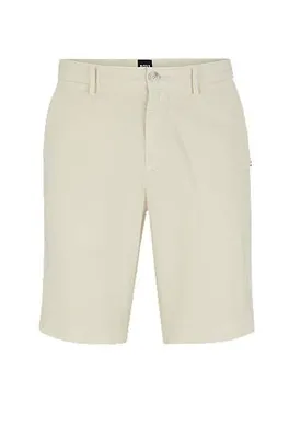 Short Slim Fit en gabardine de coton stretch