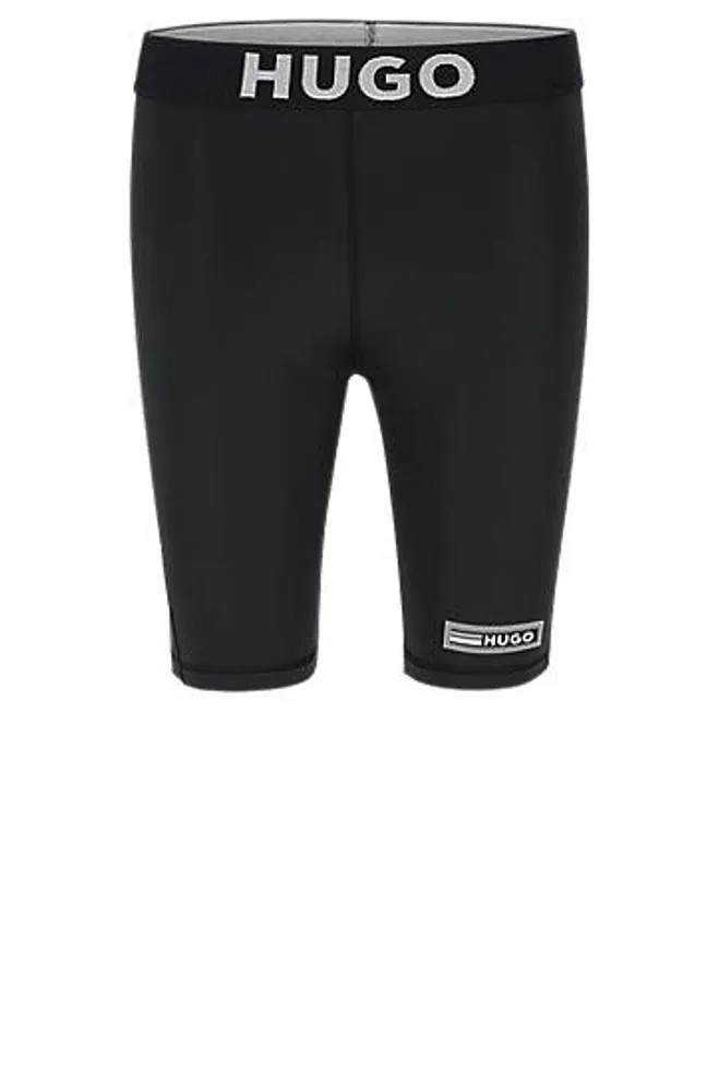 Short cycliste Skinny Fit avec taille logo