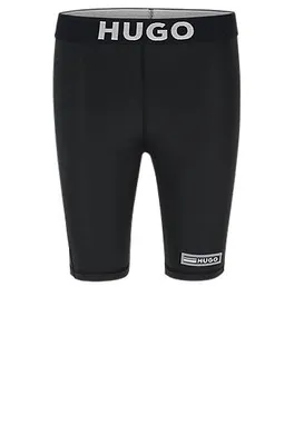 Short cycliste Skinny Fit avec taille logo