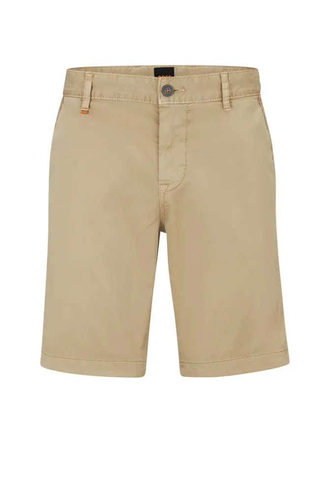 Short Slim Fit coupe Regular Rise en coton stretch