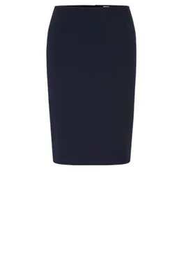 Jupe crayon Slim Fit en laine vierge