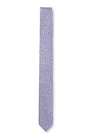 Cravate en jacquard de soie à motif multicolore