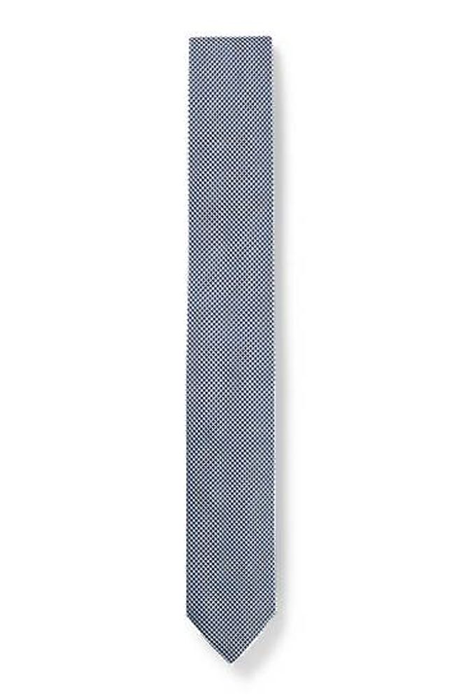 Cravate en jacquard de soie à micro motif