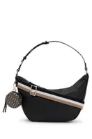 Sac à bandoulière en similicuir avec porte-monnaie à monogrammes