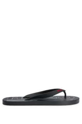 EVA flip-flops with logo strap and branded insole