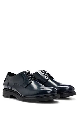 Derbies en cuir brossé