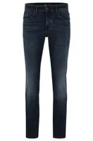 Jean Slim Fit en maille de denim bleu