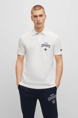 BOSS - BOSS x NFL cotton-piqué polo shirt with collaborative branding