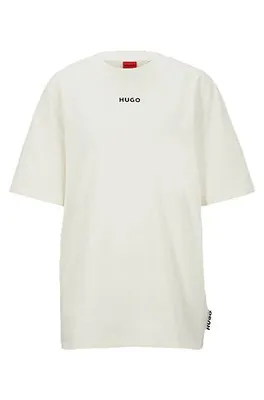 T-shirt en jersey de coton à logo contrastant