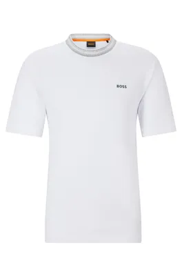 T-shirt Relaxed Fit en coton avec imprimé logo relief