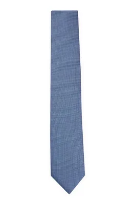 Carré de poche et cravate en soie à motif
