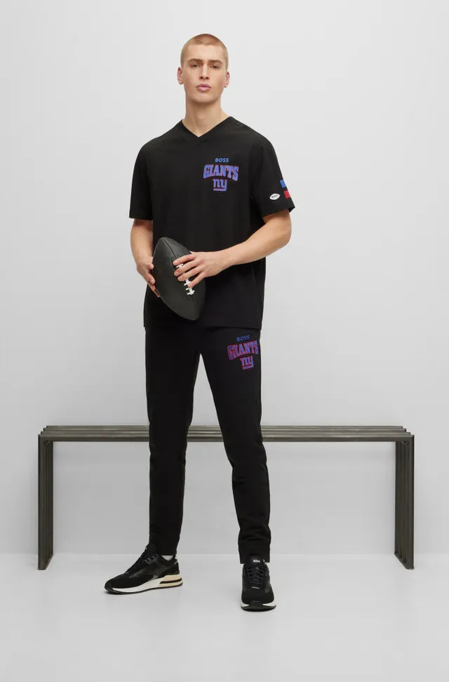 BOSS x NFL stretch-cotton T-shirt with collaborative branding