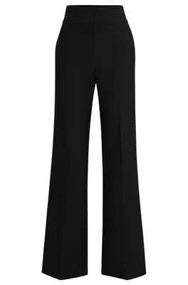Pantalon large Regular Fit en tissu stretch
