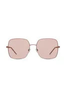Lunettes de soleil en acier teinté de manière chromatique, avec verres de couleur verte