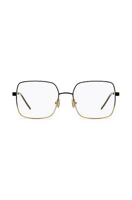 Monture optique légère en acier doré