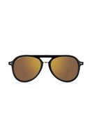 Lunettes de soleil en acétate avec branches en titane