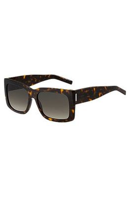 Lunettes de soleil en bio-acétate Havana avec garnitures en métal emblématiques