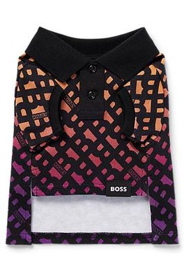 Polo pour chien en coton interlock avec monogrammes