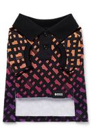 Polo pour chien en coton interlock avec monogrammes