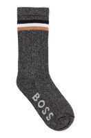 Chaussettes en coton mélangé pour enfant, avec rayures emblématiques et logo