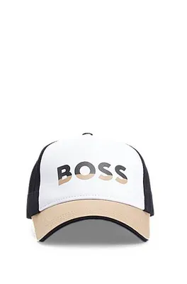 Casquette color block pour enfant à logo bicolore