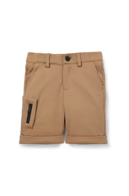 Short cargo pour enfant en piqué stretch