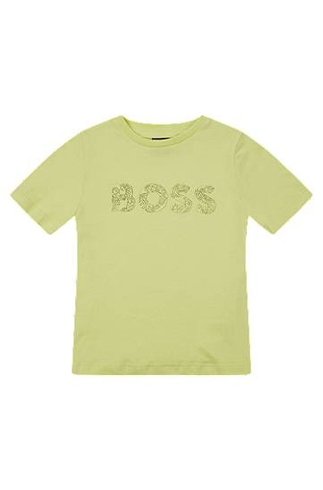 BOSS x AJBXNG T-shirt en jersey de coton pour enfant, avec logo imprimé exclusif