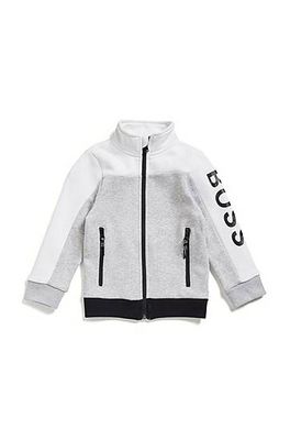 Veste à logo pour enfant en coton biologique mélangé