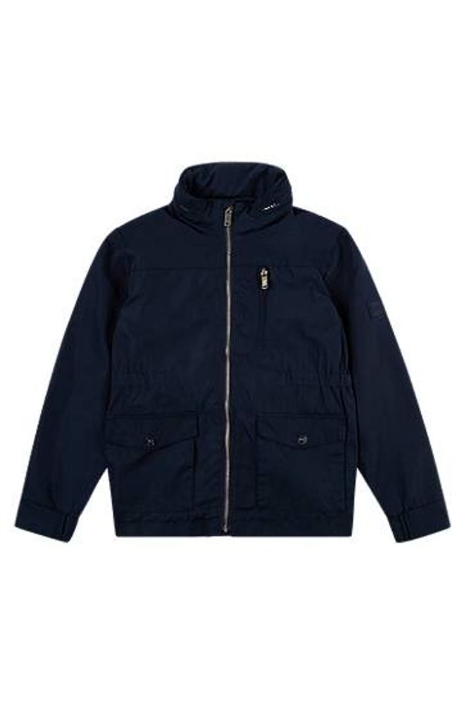 Veste déperlante pour enfant, avec capuche pliable