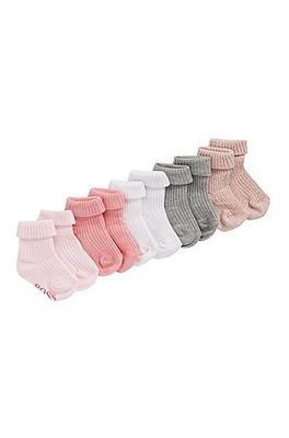 Lot de cinq paires de chaussettes en coton mélangé à logo pour bébé