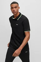 Polo shirt cotton-blend piqué with S.Café®