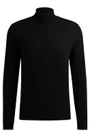 Regular-fit rollneck sweater extra-fine merino wool