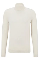 Regular-fit rollneck sweater extra-fine merino wool