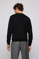 Regular-fit V-neck sweater extra-fine merino wool