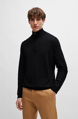 Slim-fit sweater extra-fine merino wool