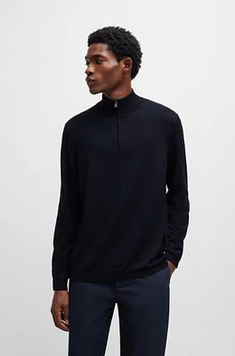 Slim-fit sweater extra-fine merino wool