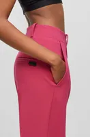 Regular-fit trousers with a wide leg