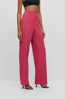 Regular-fit trousers with a wide leg