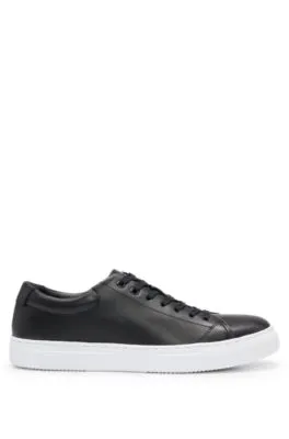 Napa-leather lace-up sneakers with EVA outsole