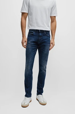 Extra-slim-fit jeans indigo super-stretch denim